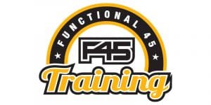 F45 logo with the wording: Functional 45 F45 Training