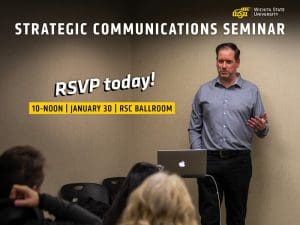 Staff presenting at the annual Strategic Communications Seminar