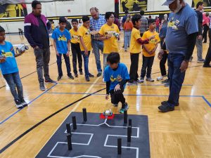 Students compete in the Shocker MINDSTORMS Challenge