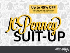 JCPenney Suit-Up, up to 50% off select career wear, shoes and accessories  with 30% Off coupon (WSU ID required).