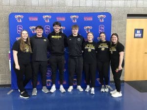 K-12 Student Organization students. Left to right: Bailey Spencer, Ian Stevens (President), Bramwell Slaven (VP), Ben Patterson, Madison Ammerman, Julia Mead, Charlize Lichlyter