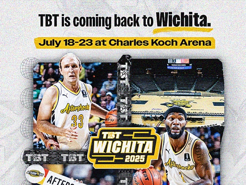TBT is coming back to Wichita July 18-23 in Charles Koch Arena