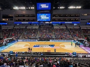 Intrust Bank Arena during March Madness