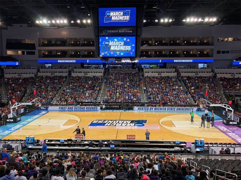 Intrust Bank Arena during March Madness