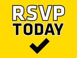 RSVP Today, checkmark