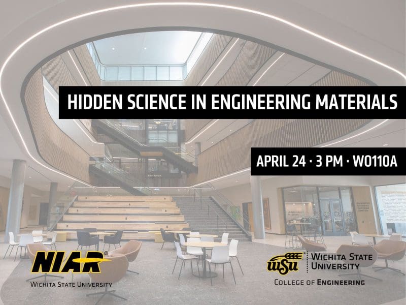 Hidden Science in Engineering Materials | April 24 | 3 pm | WO110A