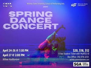 The Spring Dance Concert April 24-26th @7:30 PM and April 27th @2 PM