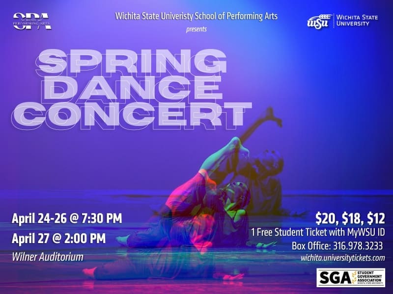 The Spring Dance Concert April 24-26th @7:30 PM and April 27th @2 PM