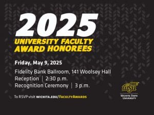 time, date and place for the 2025 University Faculty Awards