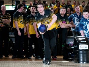 Brandon Bonta winding up to bowl
