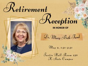 Retirement reception in honor of Dr. Mary Beth Fund