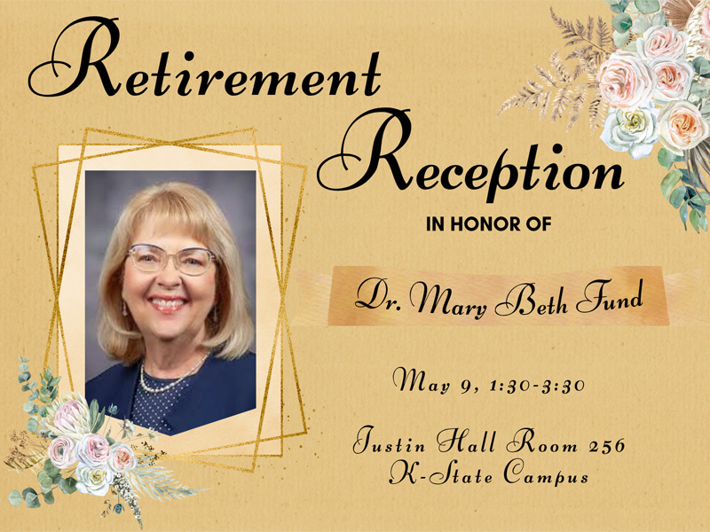 Retirement reception in honor of Dr. Mary Beth Fund