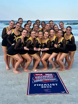 The Shocker dance team pose after competing in the NDA Nationals