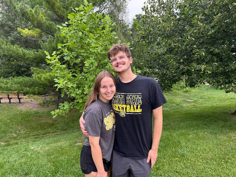 Jacob Greenwald and his fiancee, Catherine Kellerman