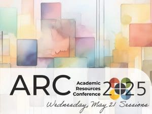 ARC 2025 Logo, Wednesday, May 21 Sessions