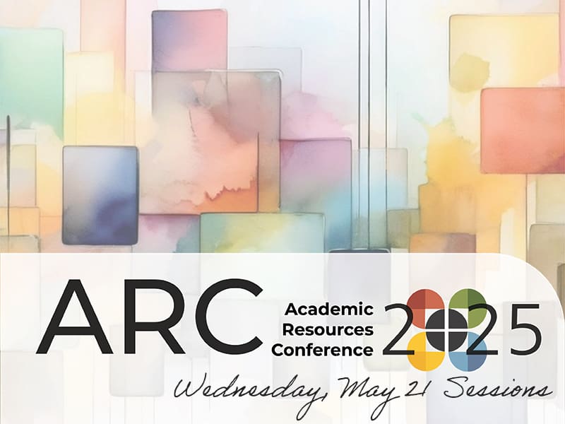 ARC 2025 Logo, Wednesday, May 21 Sessions