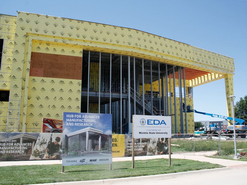 Construction progress of the Hub for Advanced Manufacturing and Research