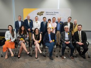 President Rick Muma is with the honorees for the 2025 University Faculty Awards