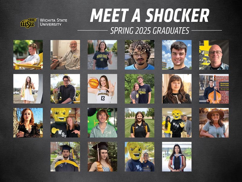 Collage of photos from each of the featured graduates from the spring 2025 semester