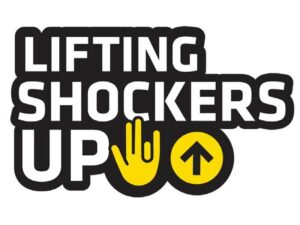Graphic that says "Lifting Shockers Up"