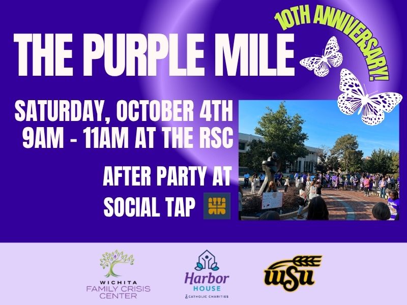 The purple mile, 10th anniversary! Saturday, October 4th, 9am - 11am at the RSC. After party at social tap.