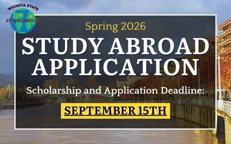 Spring 2026 Study Abroad Application; Scholarship and Application Deadline: September 15th