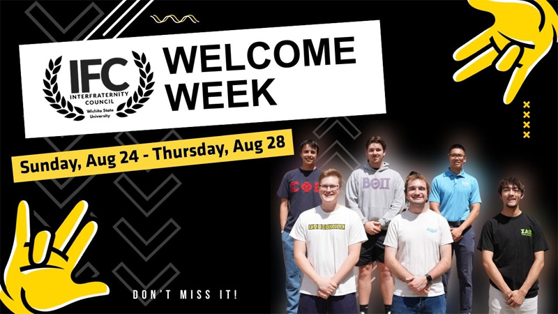 IFC Welcome Week August 24th through August 28