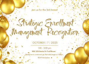 Gold balloons and gold wording, white background.