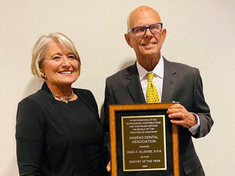Dr. Dean Elledge with his wife, Sally Elledge