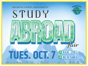 Study Abroad Fair on Tuesday, October 7th from 10 a.m. to 2 p.m. RSC 1st floor