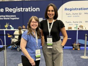 Samantha Corcoran and Janelle Birkner at the ASEE national conference