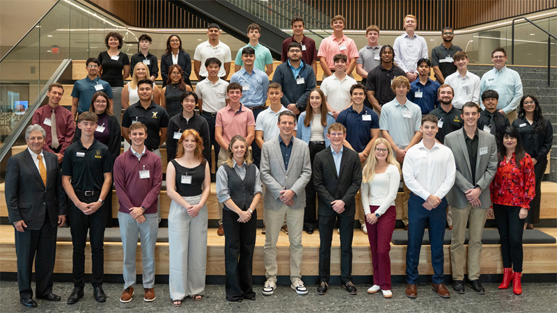 Cummings Student-Managed Investment Fund members and associated parties at the 2025 Kickoff Event