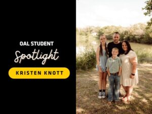 OAL Student Spotlight, Kristen Knott with her family