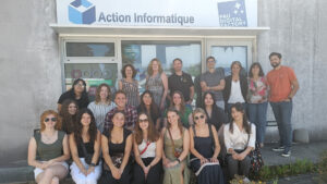 Students from the W. Frank Barton School of Business posed in the picturesque South of France.