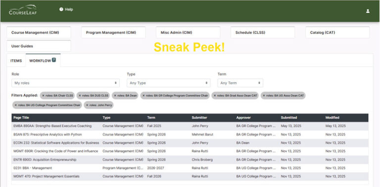 Coming soon: New CourseLeaf dashboard – WSU Newsletters