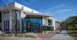 Photo of exterior of Shocker Success Center
