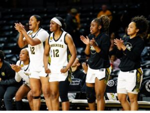 Shocker bench cheers