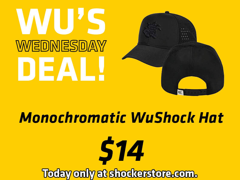 Wu's Wednesday Deal! Monochromatic WuShock Hat, $14. Today only at shockerstore.com