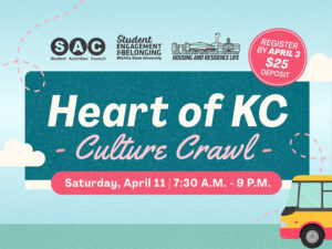 Heart of KC Culture Crawl. Saturday, April 11th from 7:30am to 9:00pm. Register by April 3rd. $25 deposit