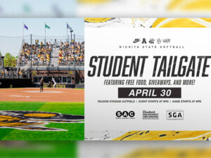 Wichita State Softball | Student Tailgate |  Featuring Free Food, Giveaways and More | April 30 | Wilkins Stadium Outfield | Event Starts at 5 PM | Game Starts at 6PM