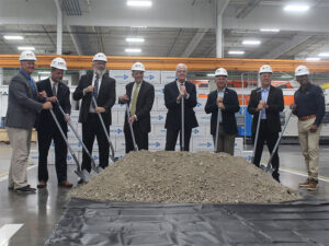 Representatives from Wichita State University, Hexcel and the state of Kansas break ground on the new center