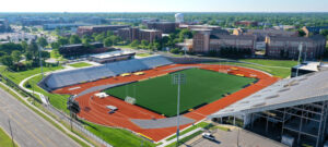 Crossland Stadium aerial view