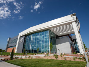 The front facade of the Hub for Advanced Manufacturing and Research