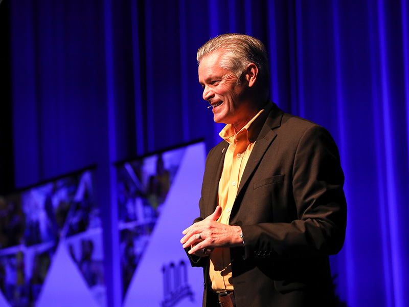 President Rick Muma presents at the 2026 Fall Address