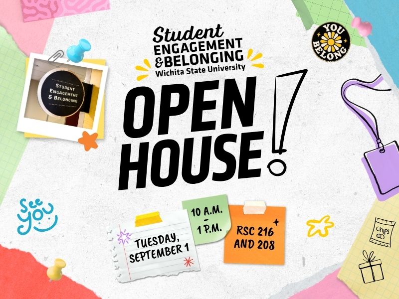Student Engagement & Belonging Open House! Tuesday, Sept. 1. 10 a.m. - 1 p.m. RSC 216 and 208.