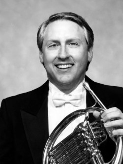 A photograph of Dr. Nicholas Smith, professor of horn, retired, at Wichita State University