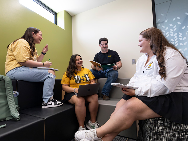 Students study together in a Shocker Success Center study room