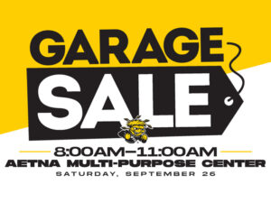 Wichita State Athletics Garage Sale Saturday Sept. 26 at 8am-11am inside Aetna Multi-Purpose Center
