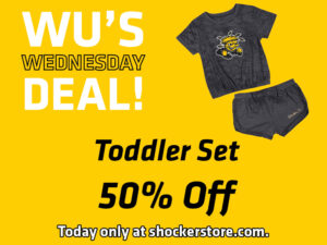 Wu's Wednesday Deal! Toddler set 50% off. Today only at shockerstore.com