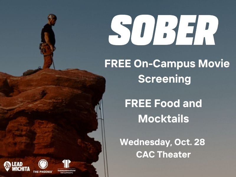 SOBER FREE On-Campus Movie Screening Free Food and Mocktails Wednesday Oct. 28 CAC Theater